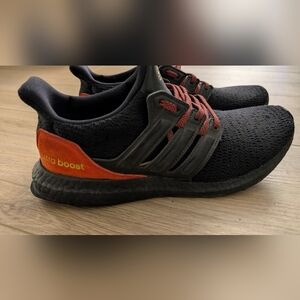 Adidas Men's Black and Orange Athletic Shoes